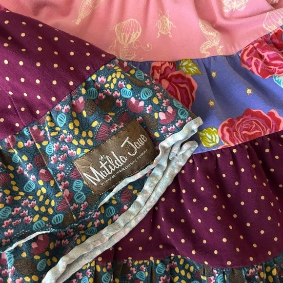 Matilda Jane “Paint By Numbers” Girls Skirt | Size 2 | Boho Patchwork Ruffle | - Picture 4 of 7